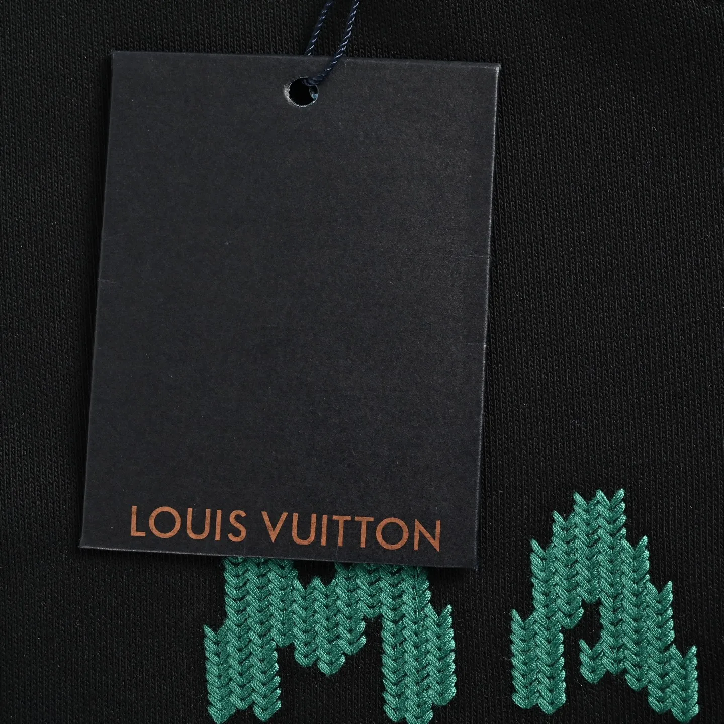 Louis Vuitton/Louis Vuitton woven letter embroidered crew neck sweatshirt